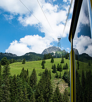 Riding on the Wendelsteinbahn to Mt. Wendelstein