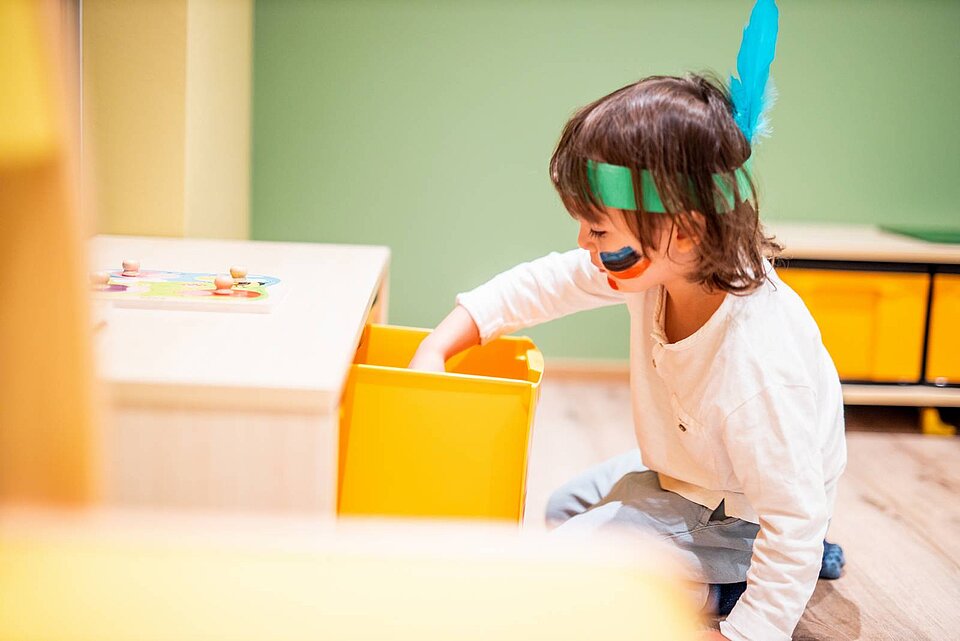 Children playing in Kids Club