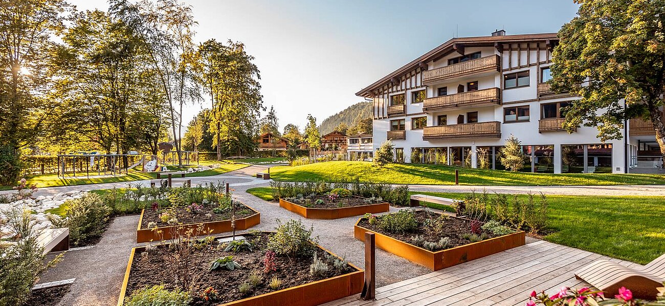 Gartenanlage des Familotel - Das Bayrischzell