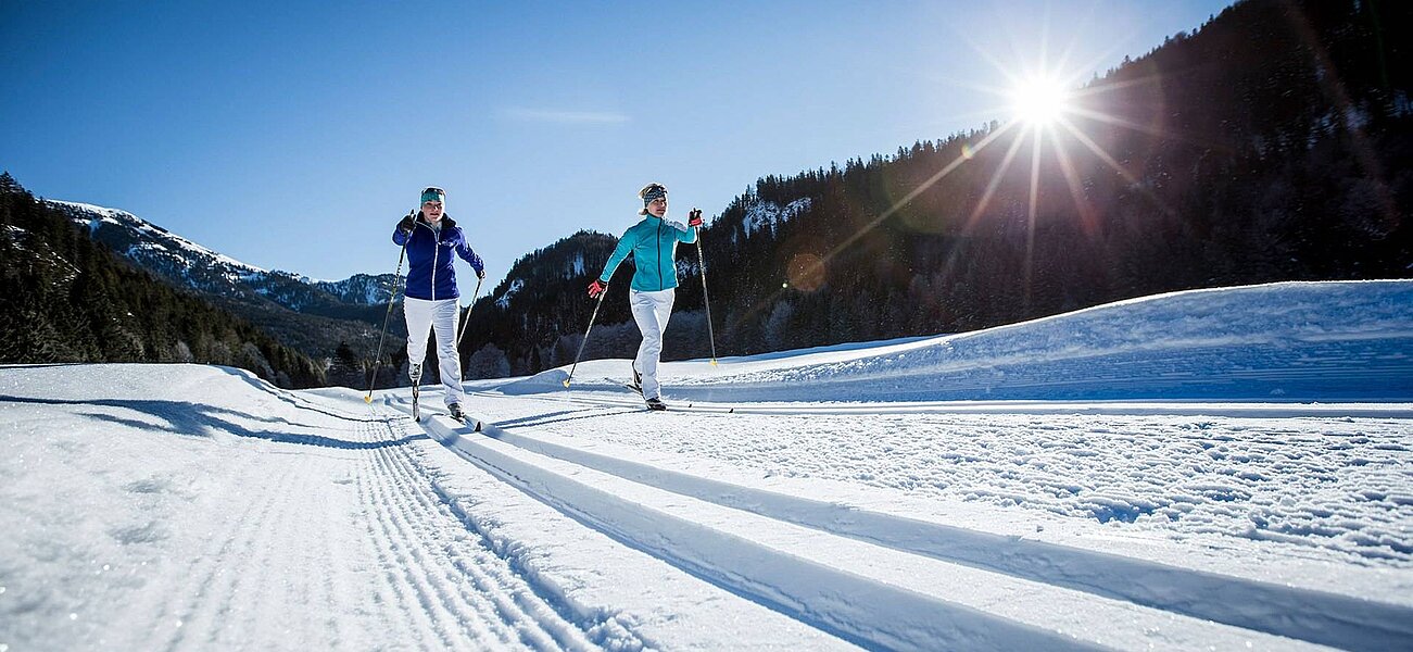 Cross-country skiing in Bayrischzell