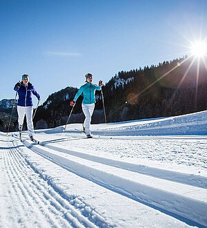 Cross-country skiing in Bayrischzell